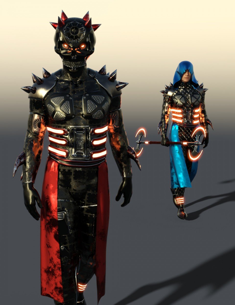 Scifi Dark God Outfit For Genesis 8 Male(s)_DAZ3DDL