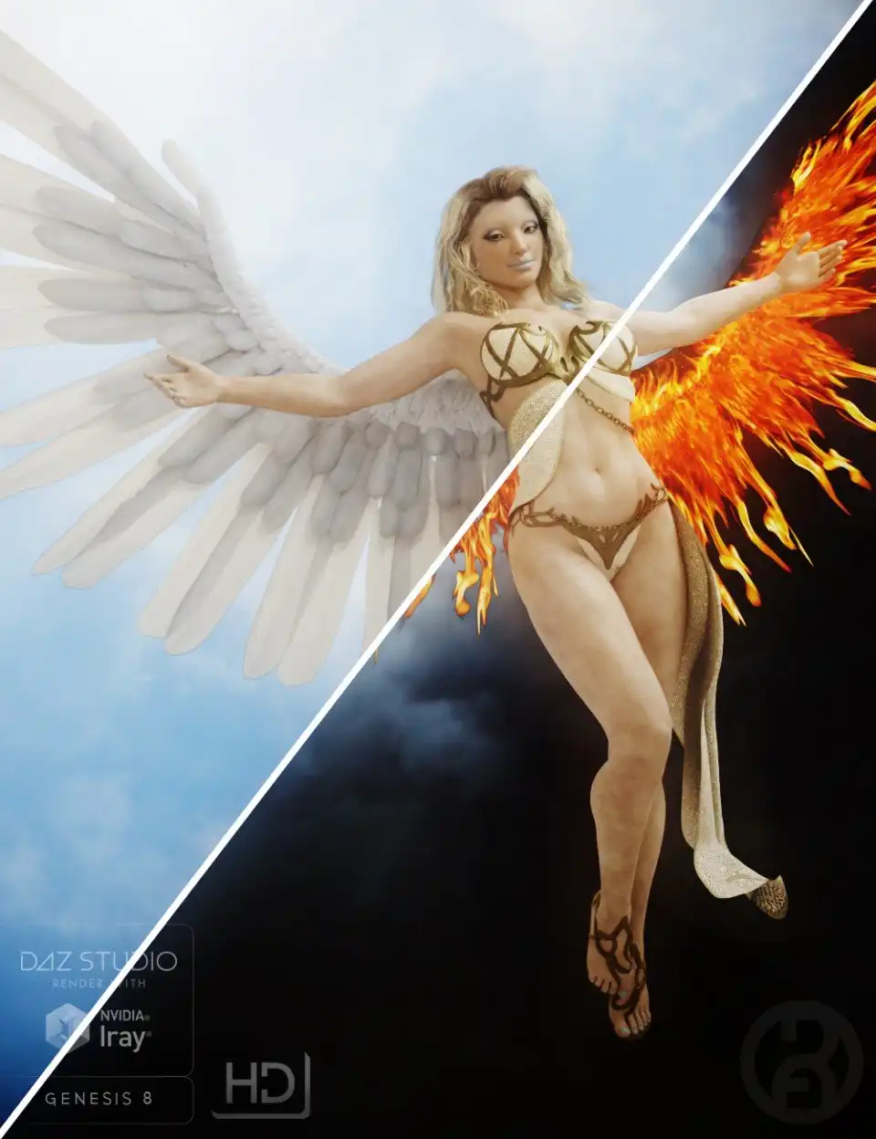 Seraphim Wings for Genesis 8 Female_DAZ3DDL