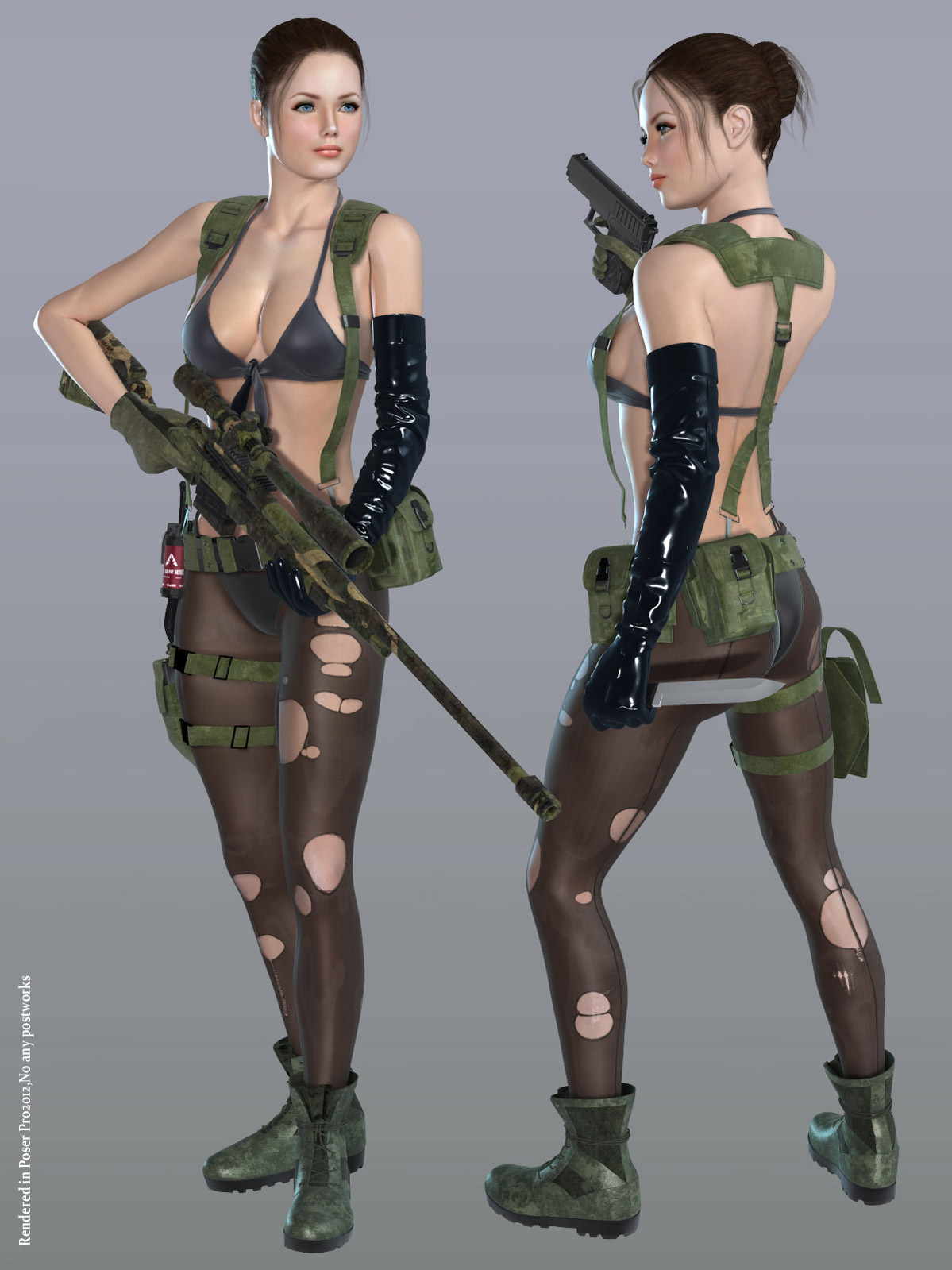 Sexy Sniper Bundle_DAZ3D下载站