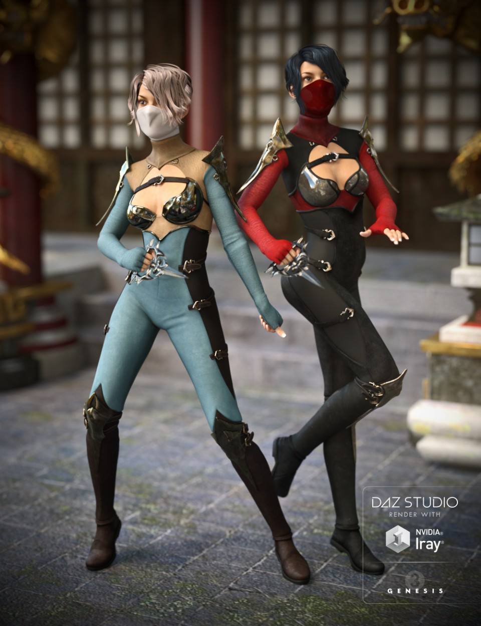 Shadow Outfit Textures_DAZ3D下载站