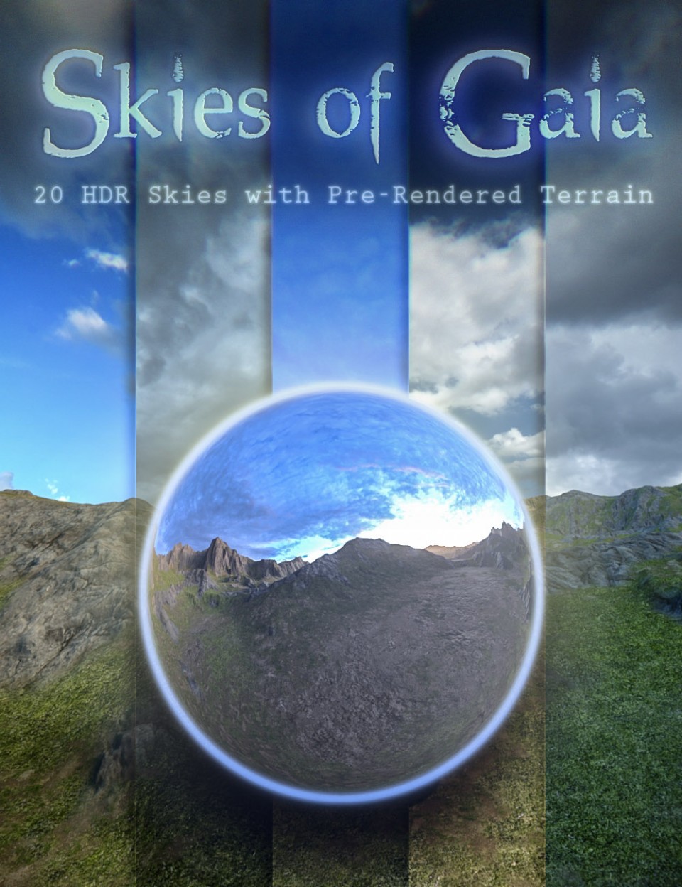 Skies of Gaia – 20 8k HDRI Skies with Pre-Rendered Terrain for Iray_DAZ3D下载站