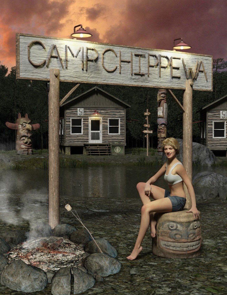 Sleep Away Camp Expansion Pack_DAZ3D下载站