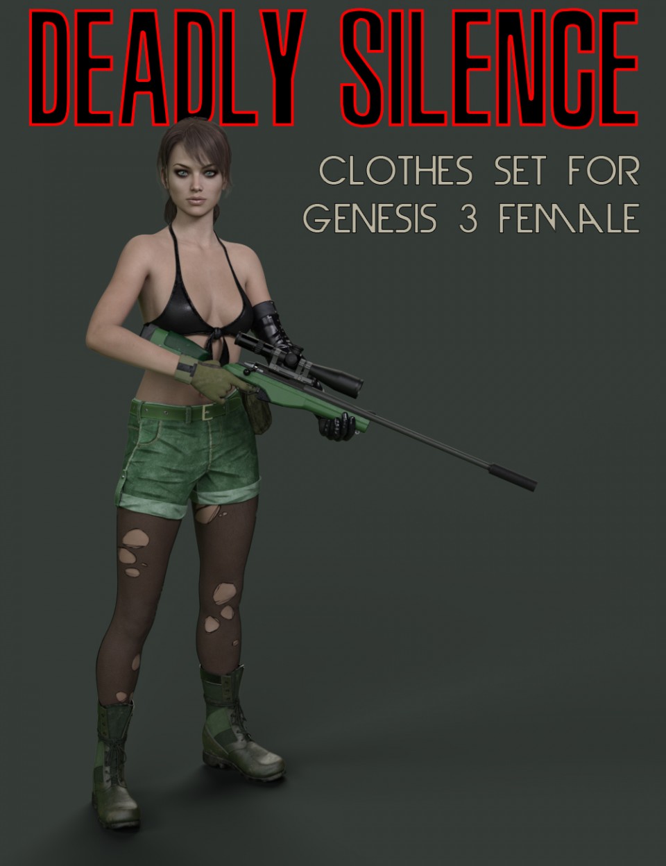 Slide3D Deadly Silence Clothes for Genesis 3 Female(s)_DAZ3D下载站