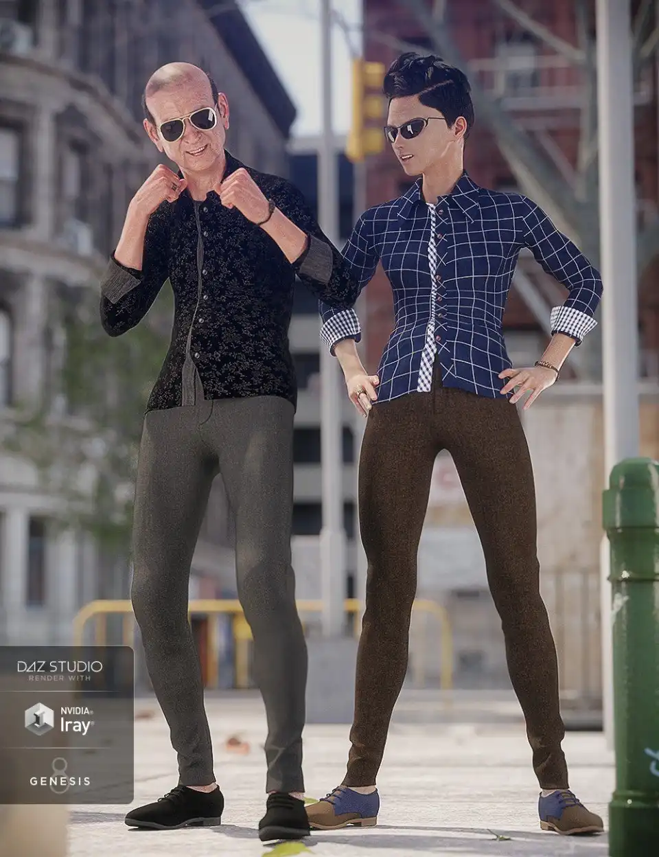 Smart and Suave Outfit Textures_DAZ3D下载站