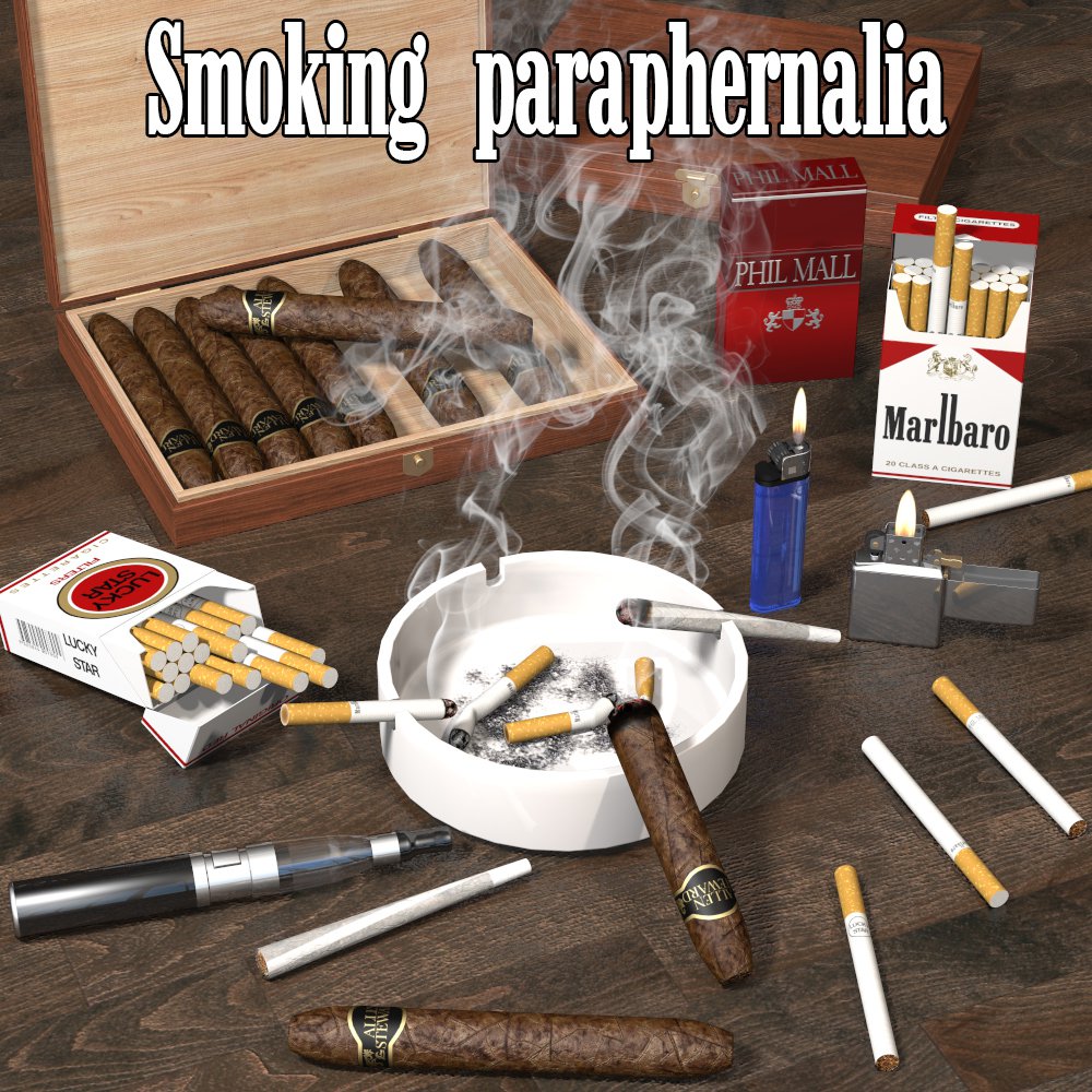 Smoking Paraphernalia_DAZ3D下载站