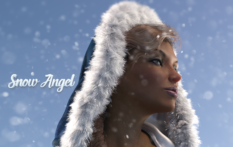 Snow Angel for Genesis 3 Female_DAZ3D下载站