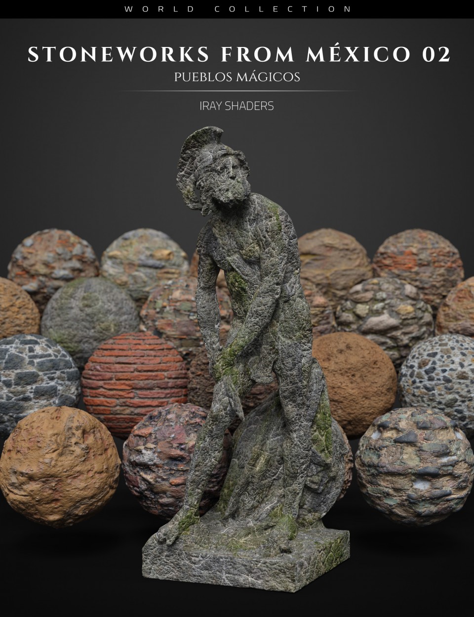 Stoneworks From Mexico 02: Iray Shaders and Merchant Resource_DAZ3D下载站