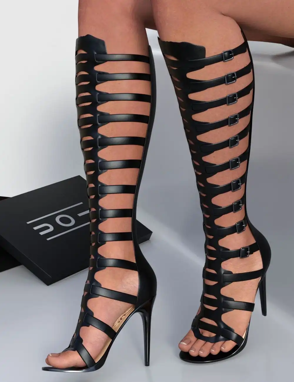 Strappy Boots for Genesis 3 Female(s)_DAZ3DDL