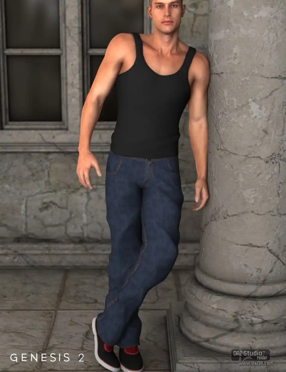 Street Outfit for Genesis 2 Male(s) + Textures_DAZ3DDL