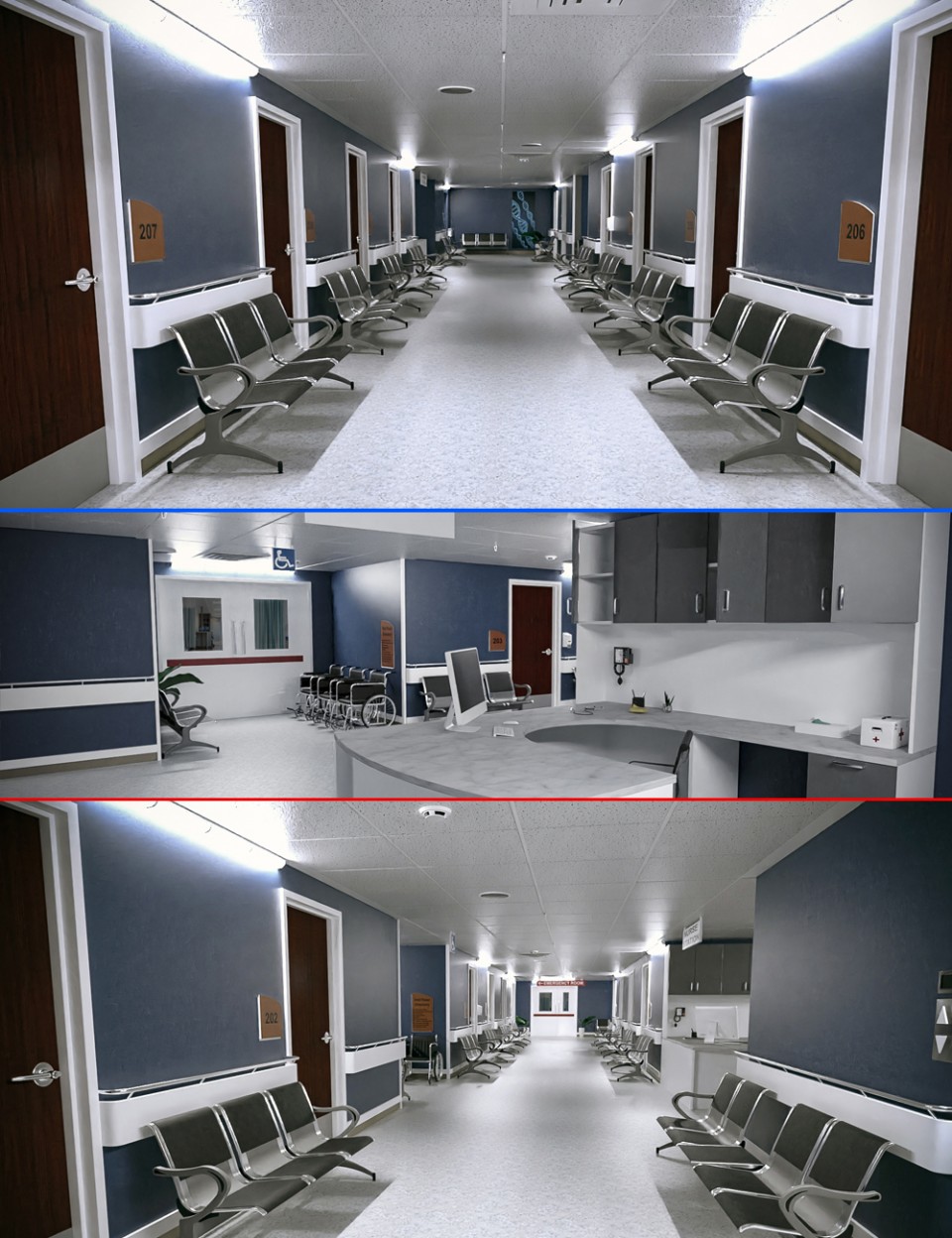 TS Hospital Corridor_DAZ3DDL