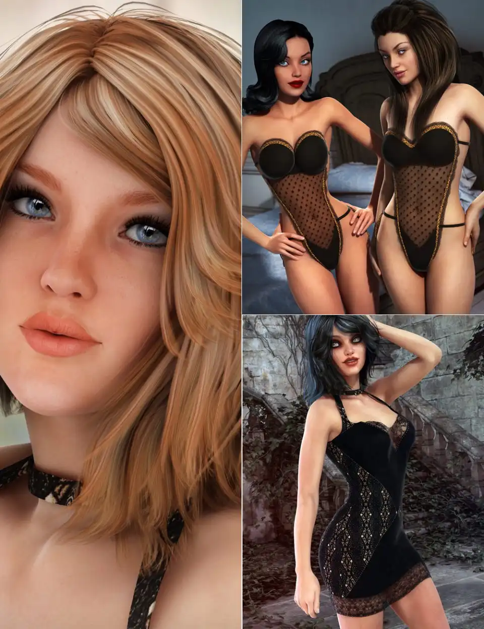 Teddy Bundle + Textures G2F_DAZ3DDL