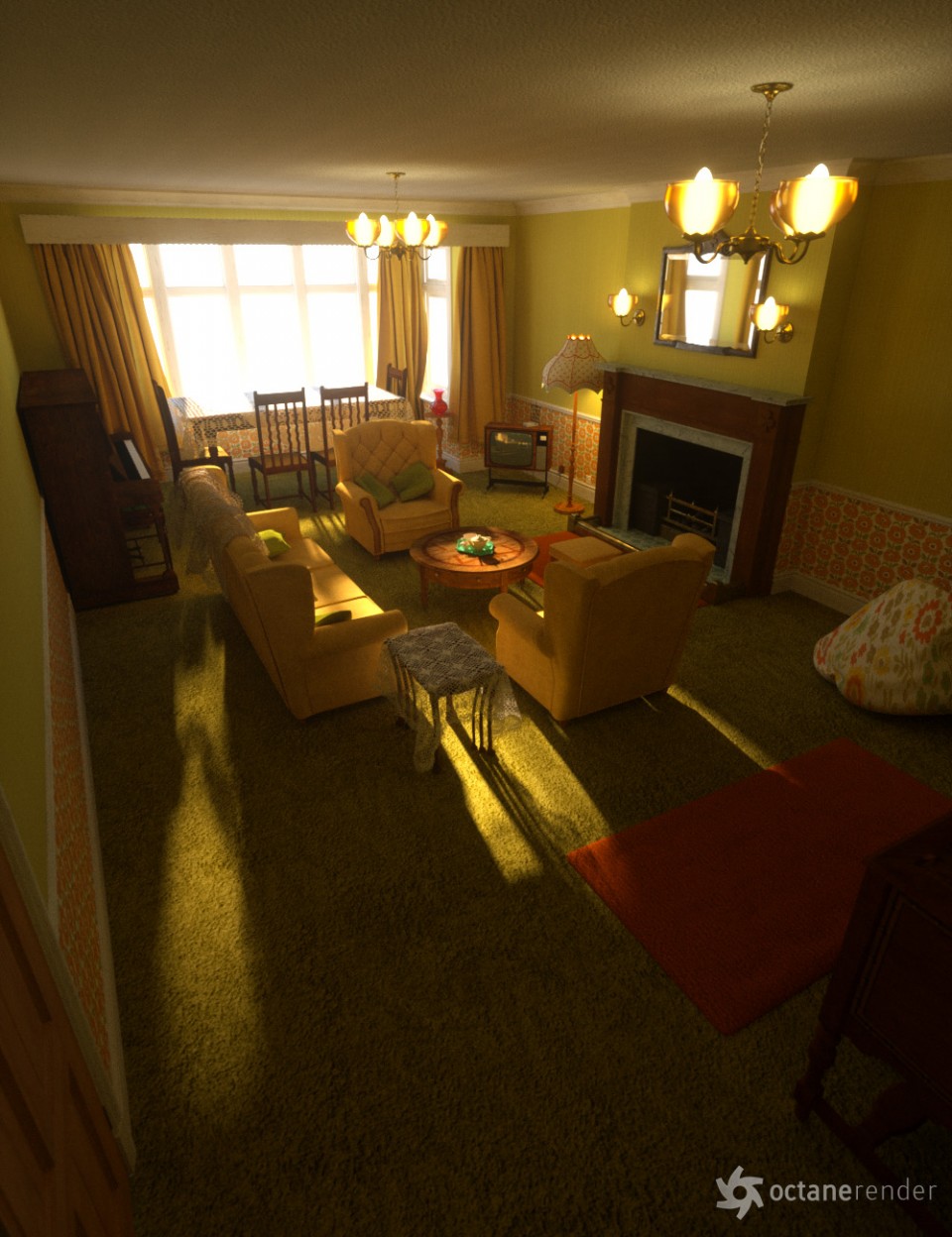 The Cosy Kitsch Living Room Props_DAZ3DDL