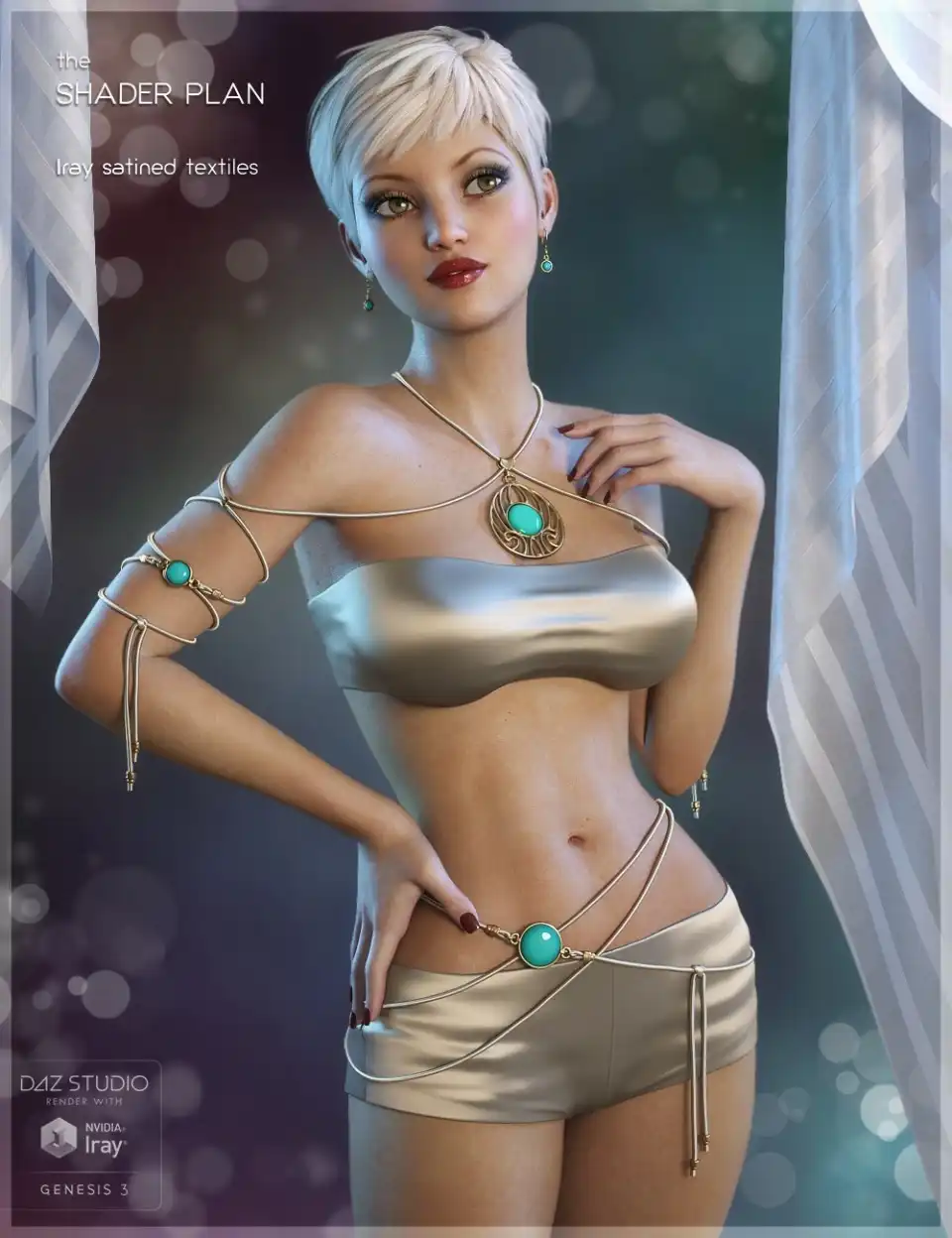 The Shader Plan – Iray Satined Textiles_DAZ3D下载站