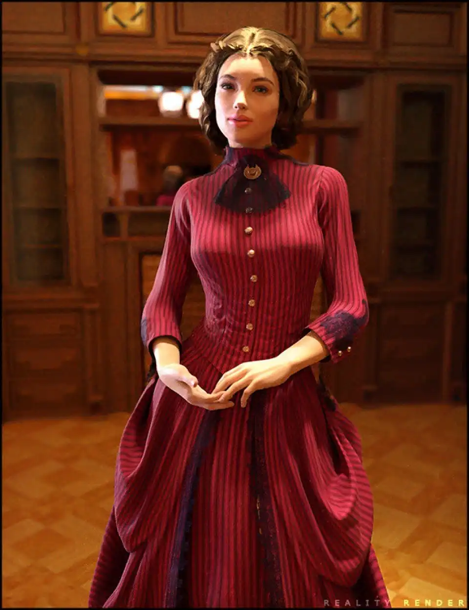 The Victorian Gown for Genesis 2 Female(s)_DAZ3DDL