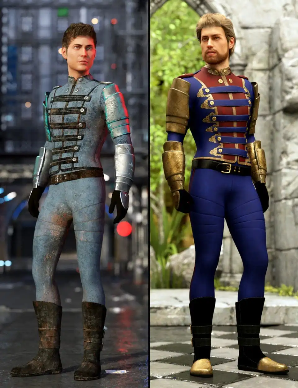 Time Soldier Outfit Textures_DAZ3DDL