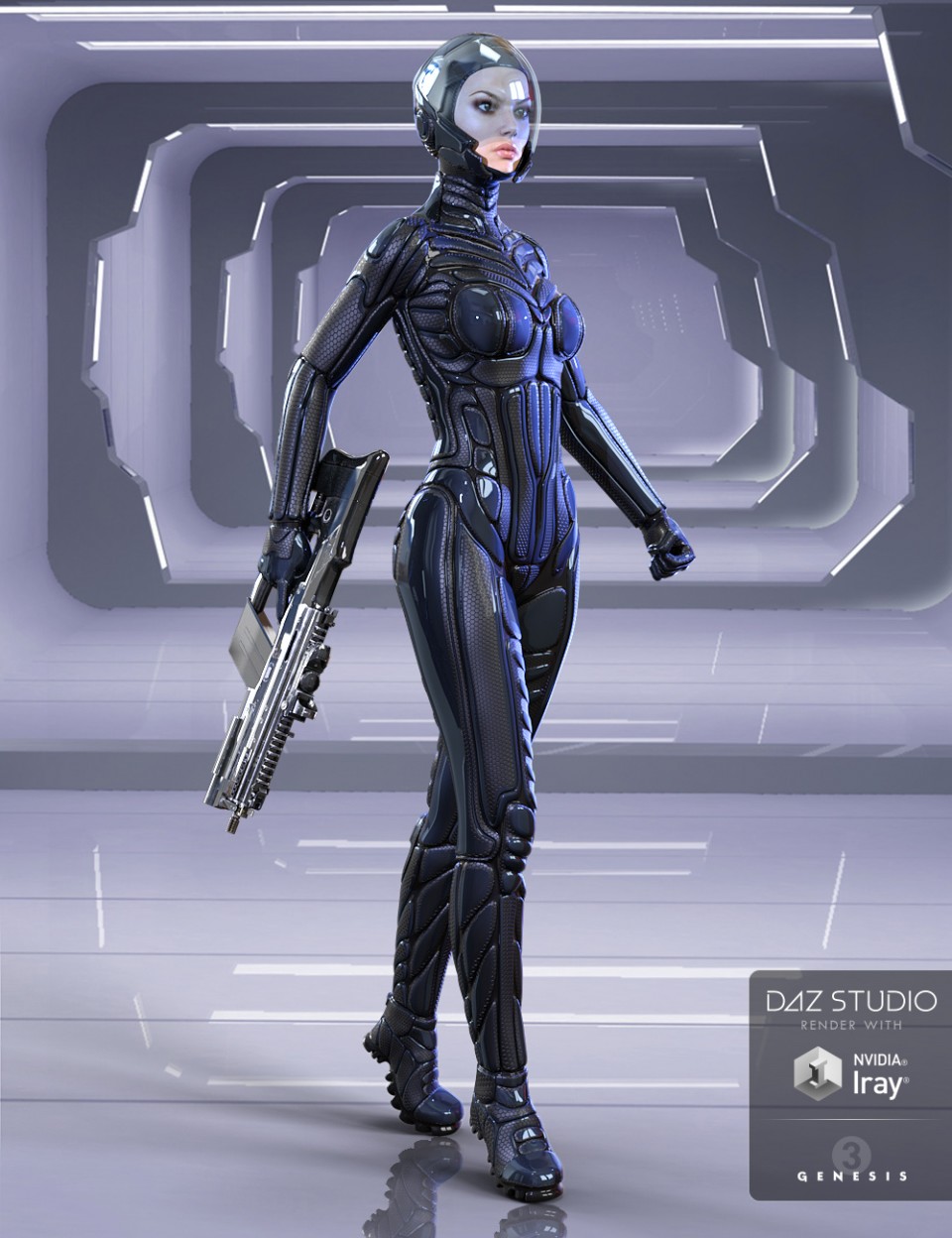 Titan Suit for Genesis 3 Female(s)_DAZ3D下载站