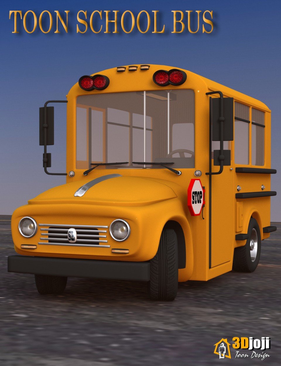 Toon School Bus_DAZ3DDL