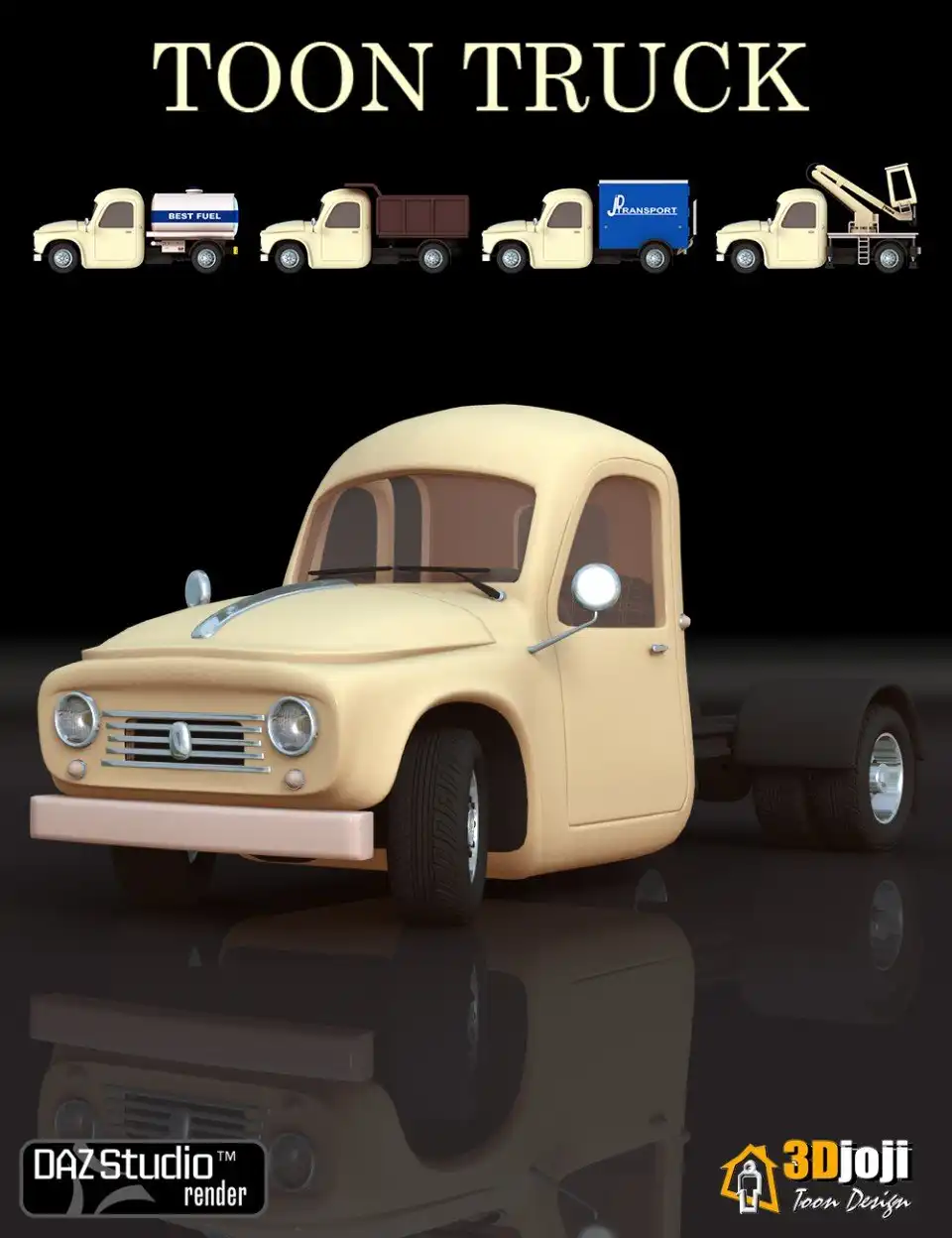Toon Truck_DAZ3D下载站