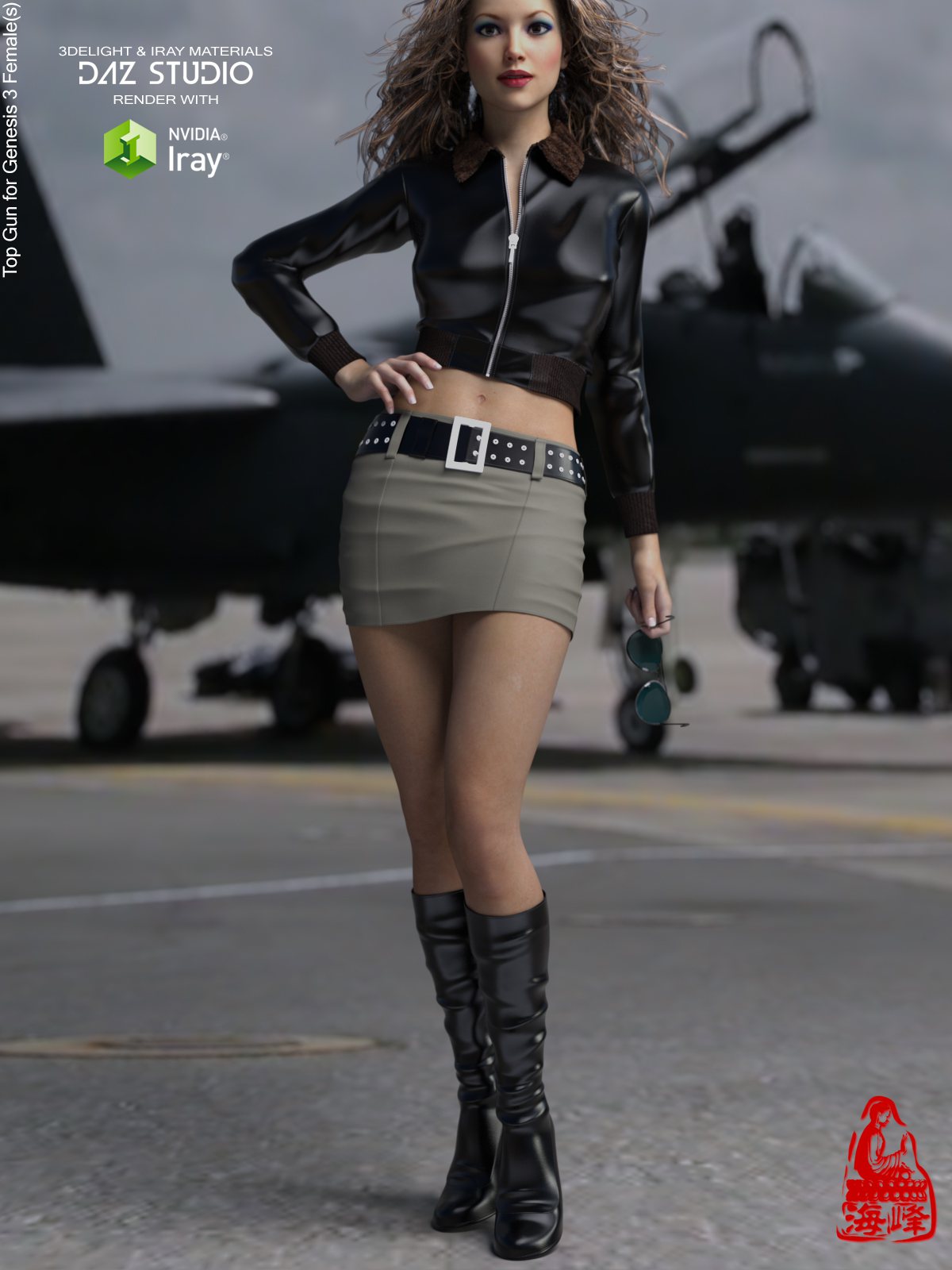 Top Gun for Genesis 3 Females_DAZ3D下载站