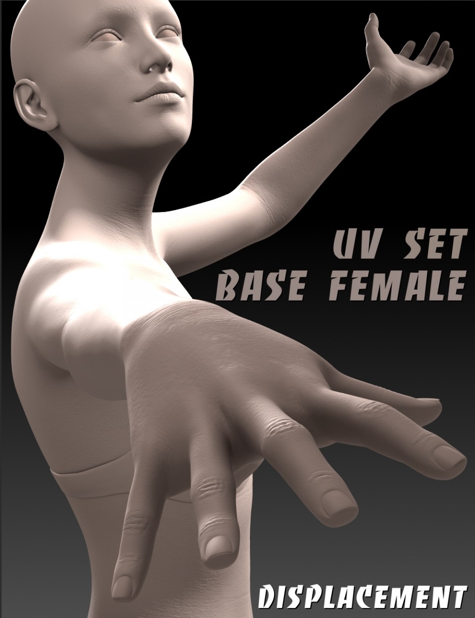 Ultra Detailed Displacement Maps for Genesis 3 Base Female_DAZ3DDL