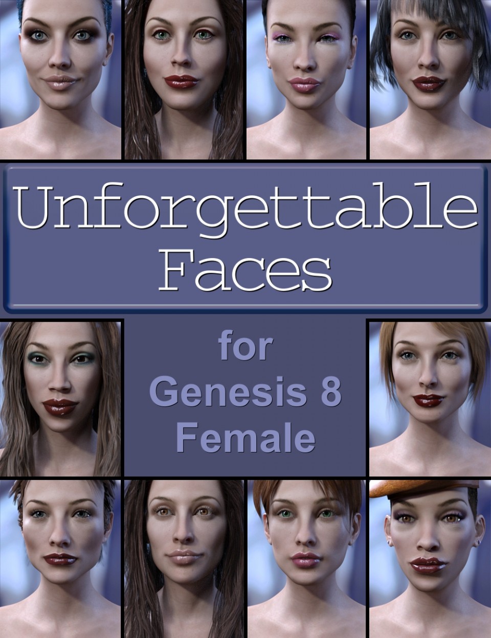 Unforgettable Faces for Genesis 8 Female_DAZ3D下载站