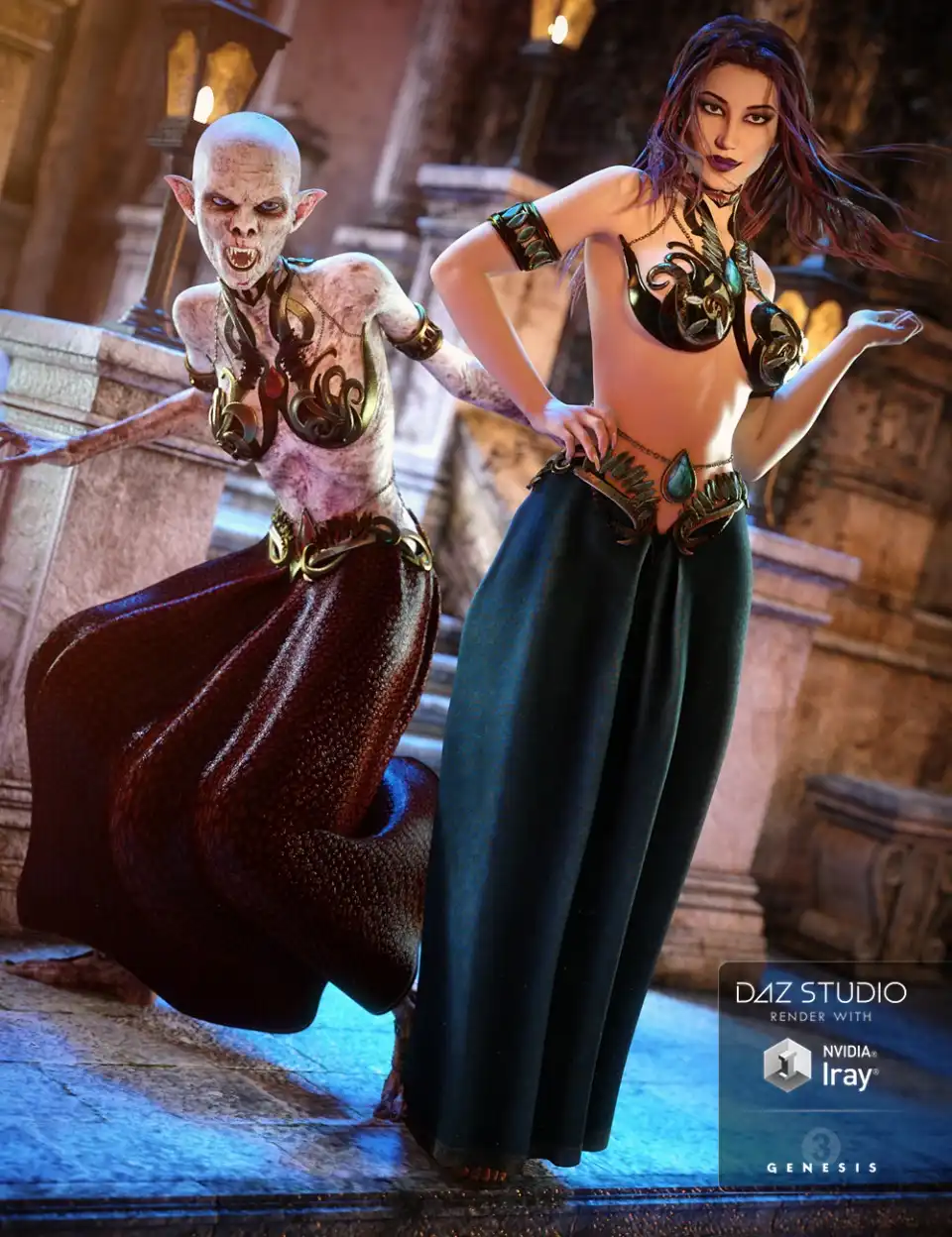Vampire Queen Outfit Textures_DAZ3DDL