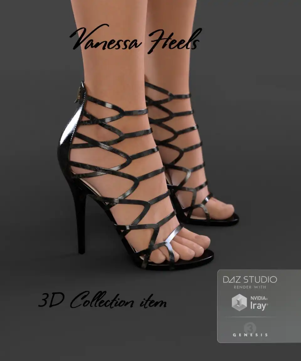 Vanessa Heels for Genesis 3 Female(s)_DAZ3D下载站