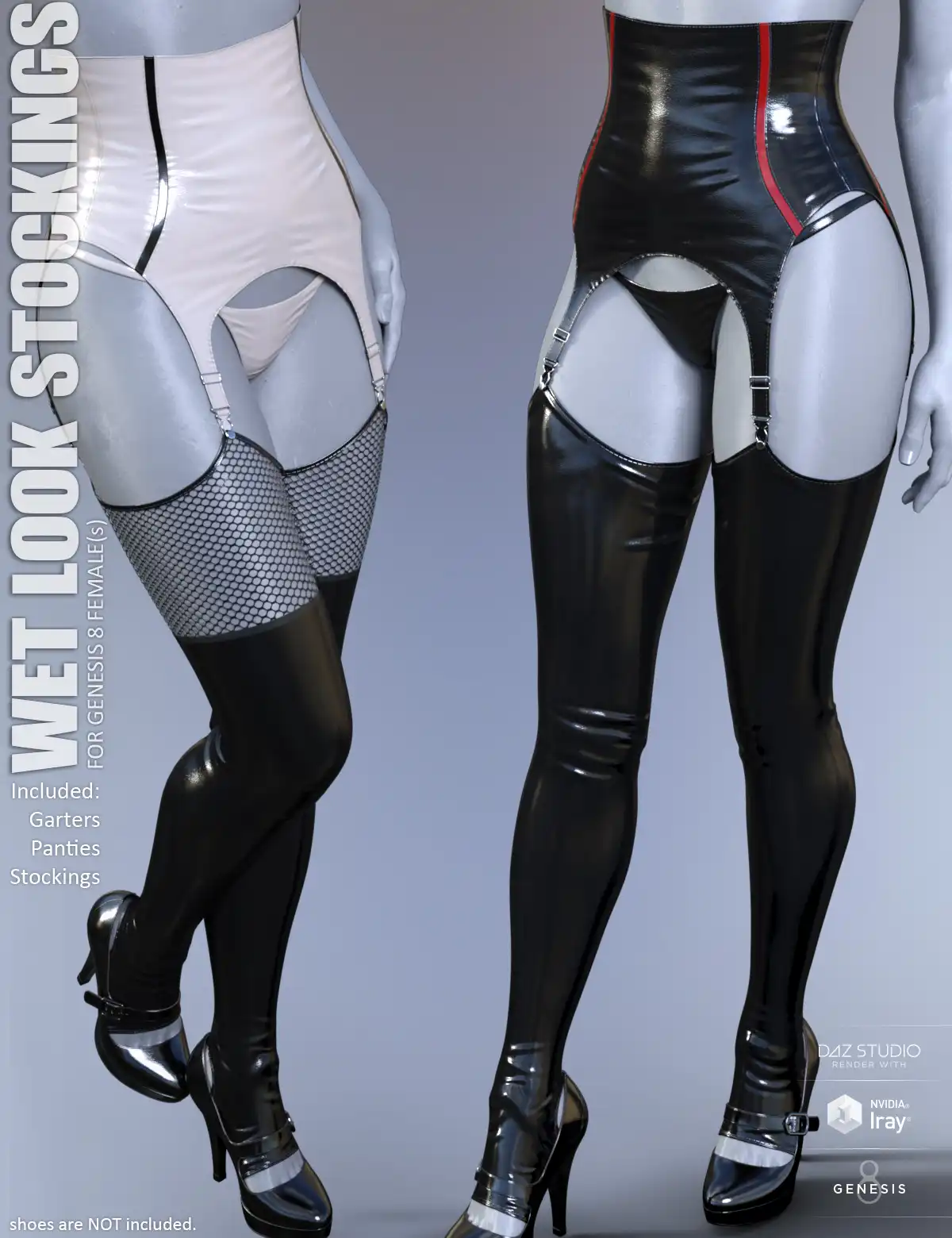 Wet Look Stockings for Genesis 8 Females_DAZ3D下载站