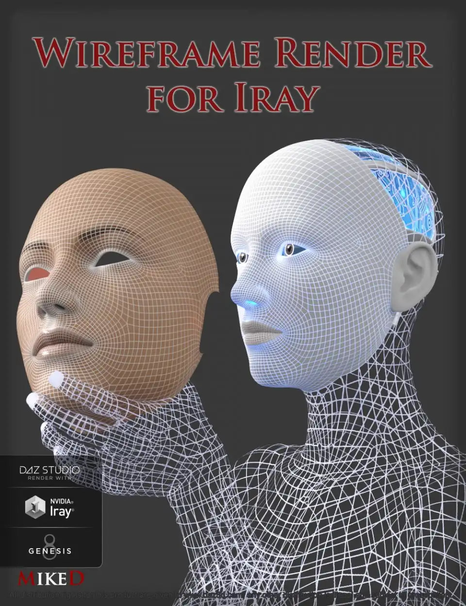 Wireframe Render for Iray_DAZ3DDL