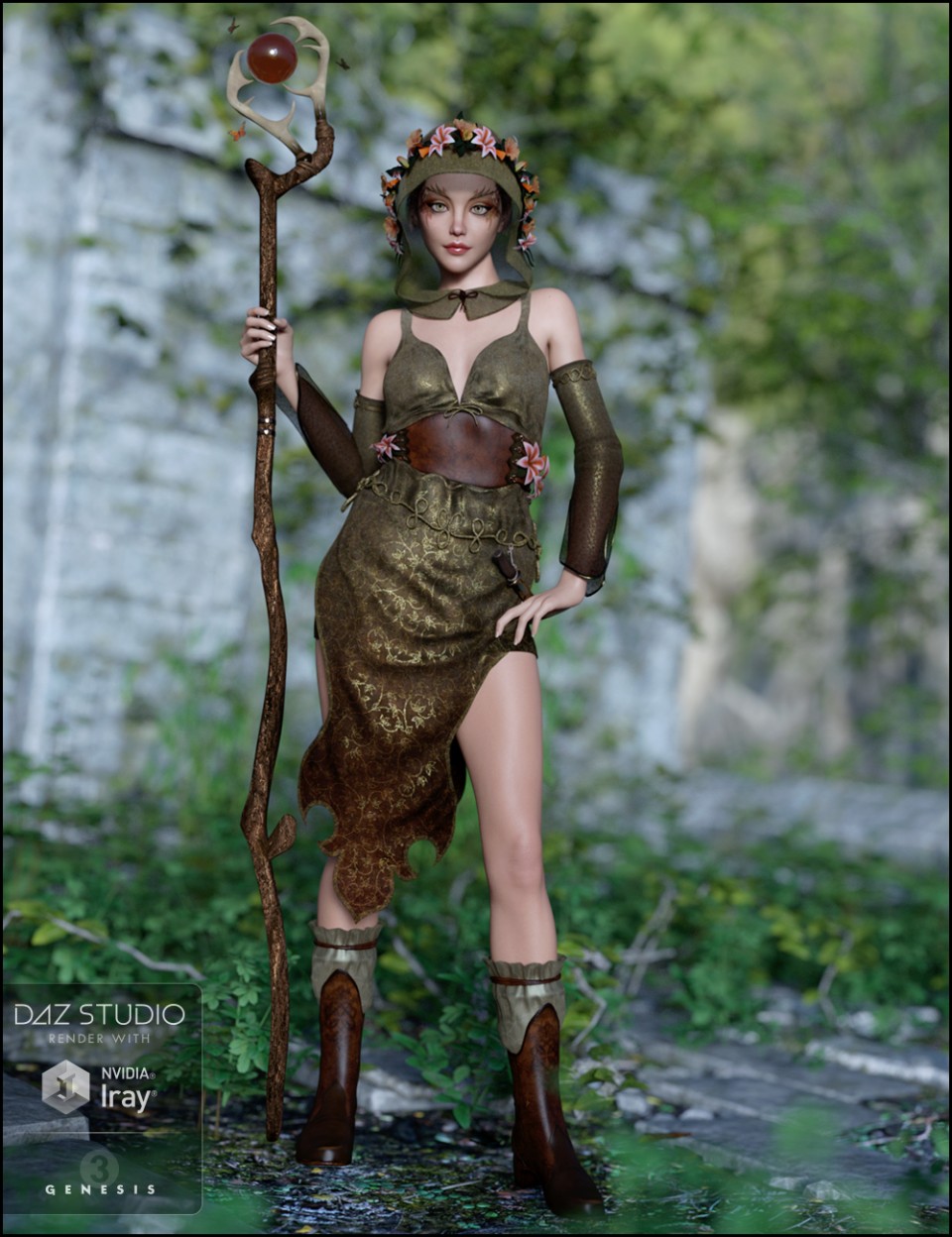 Woodland Magic for Genesis 3 Female(s)_DAZ3D下载站