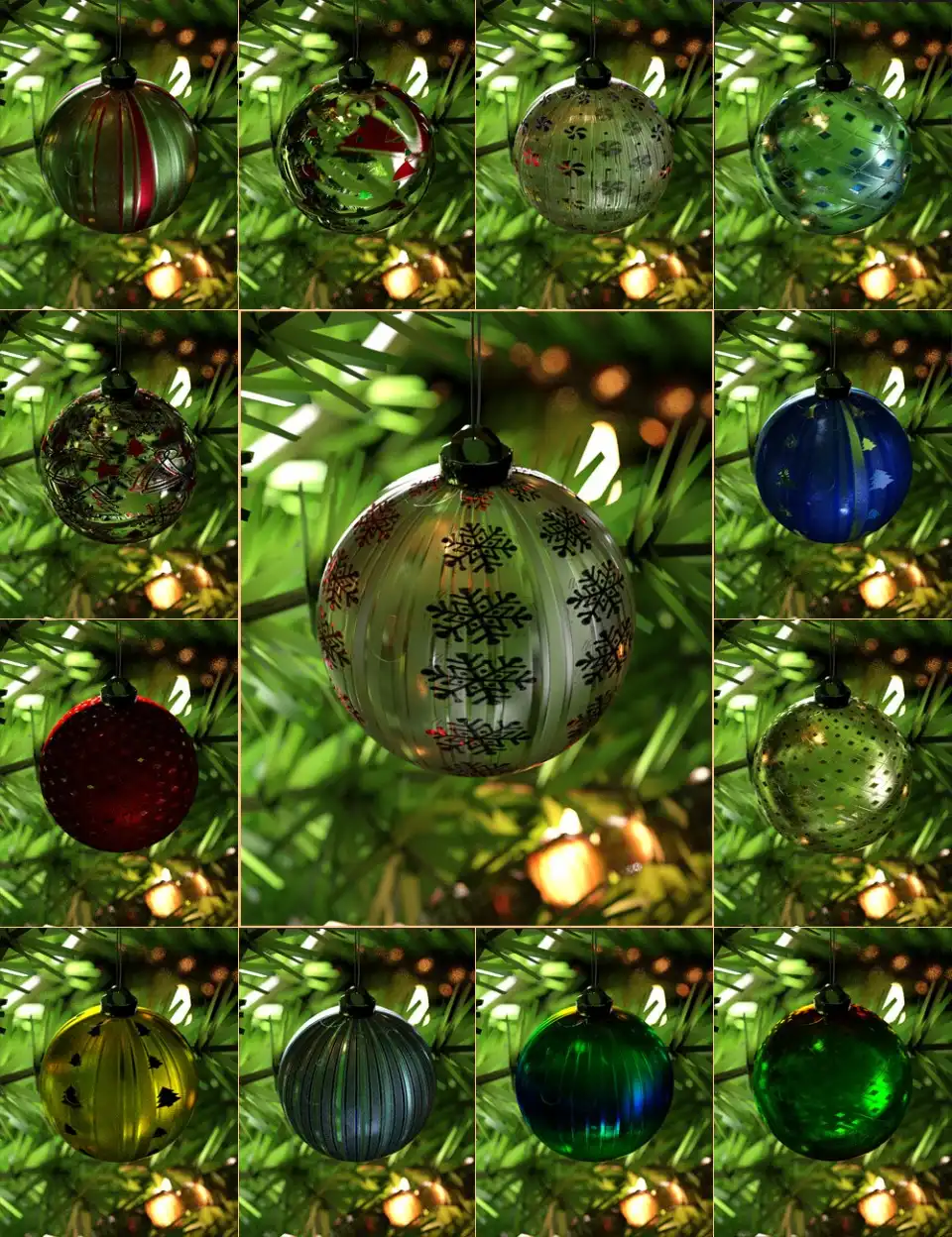 Xmas Glass Iray Shaders_DAZ3DDL