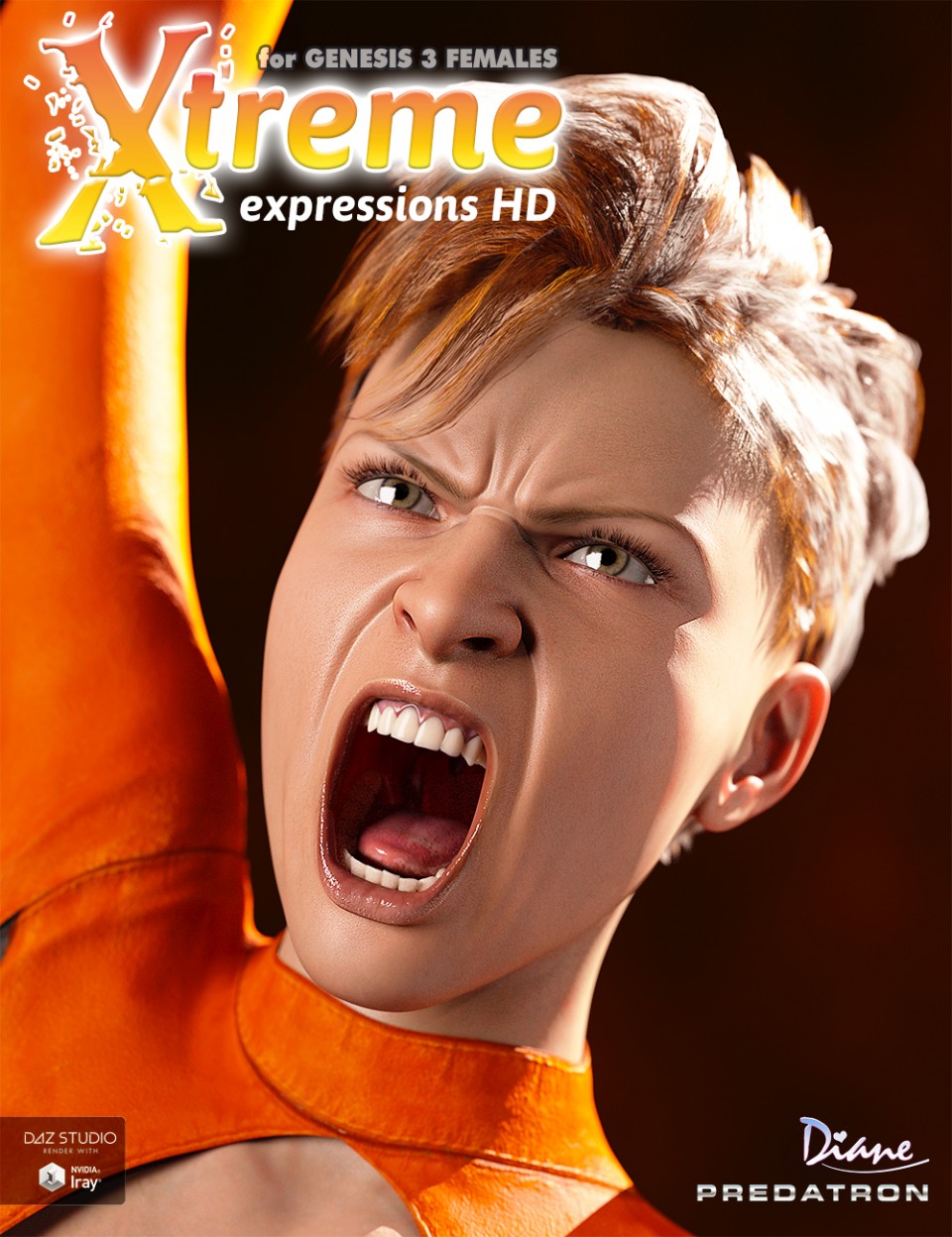 Xtreme Expressions HD for Genesis 3 Female(s)_DAZ3D下载站