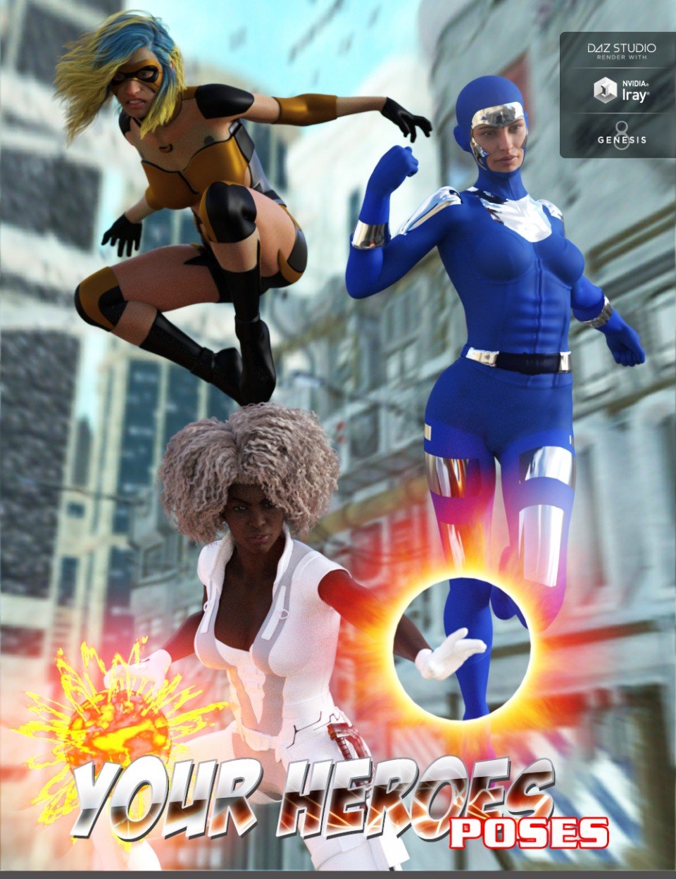 Your Heroes Poses for Genesis 8 Female(s)_DAZ3DDL