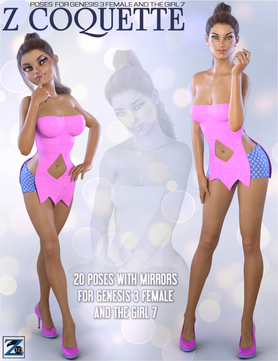 Z Coquette – Poses for Genesis 3 Female and The Girl 7_DAZ3DDL