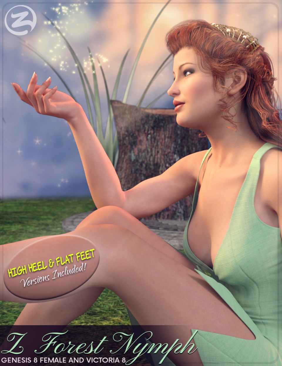 Z Forest Nymph – Poses for Genesis 8 Female and Victoria 8_DAZ3D下载站