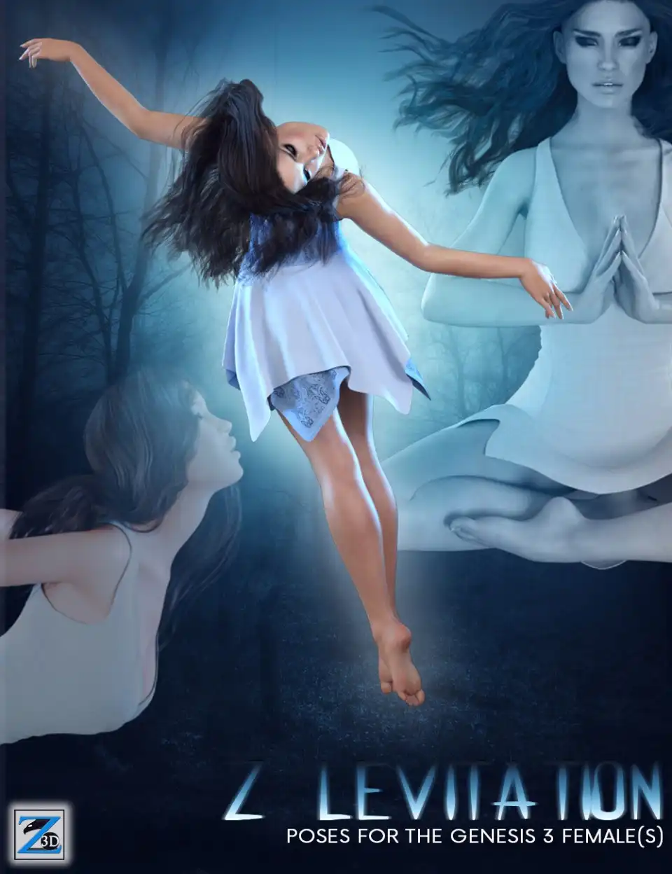 Z Levitation – Poses for the Genesis 3 Female(s)_DAZ3D下载站