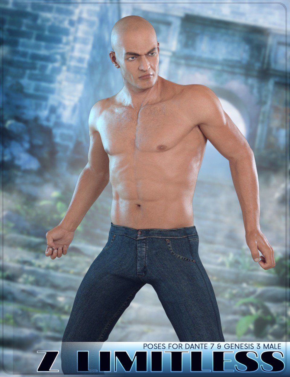 Z Limitless – Poses for Dante 7 and Genesis 3 Male_DAZ3DDL