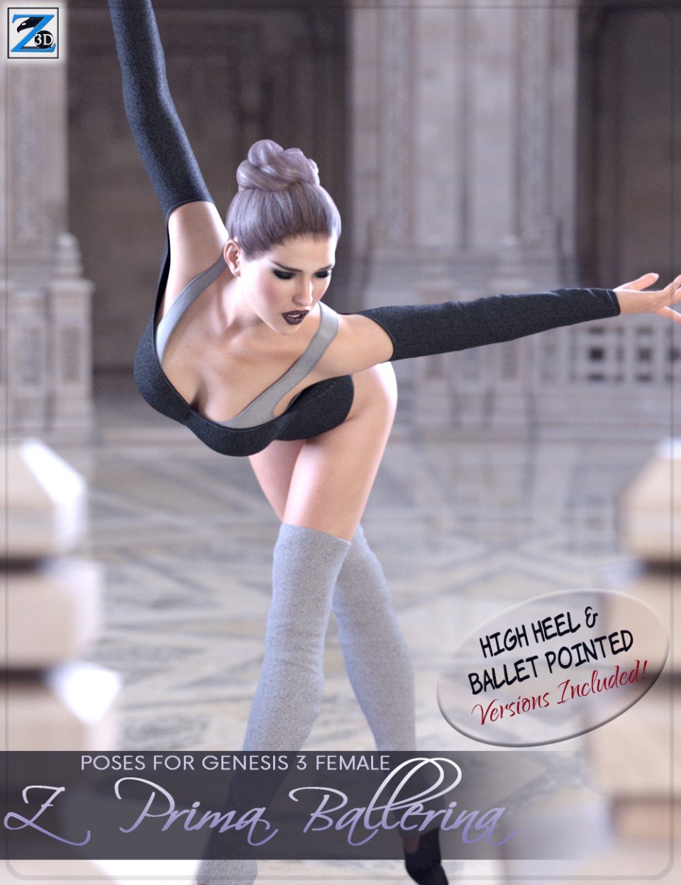 Z Prima Ballerina – Poses for Genesis 3 Female_DAZ3D下载站