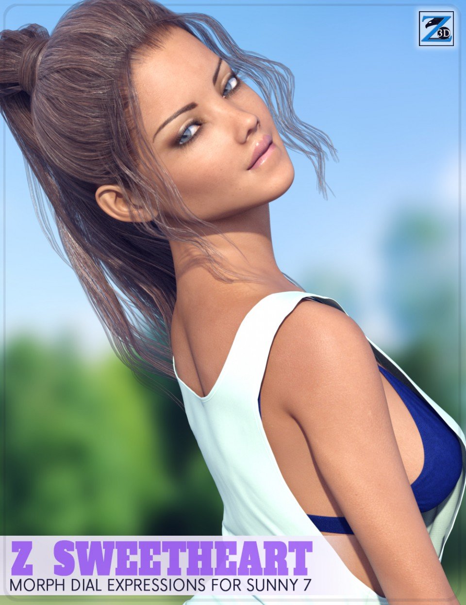 Z Sweetheart Expressions for Sunny 7_DAZ3D下载站