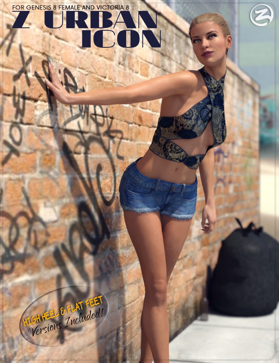 Z Urban Icon – Poses for Genesis 8 Female and Victoria 8_DAZ3D下载站