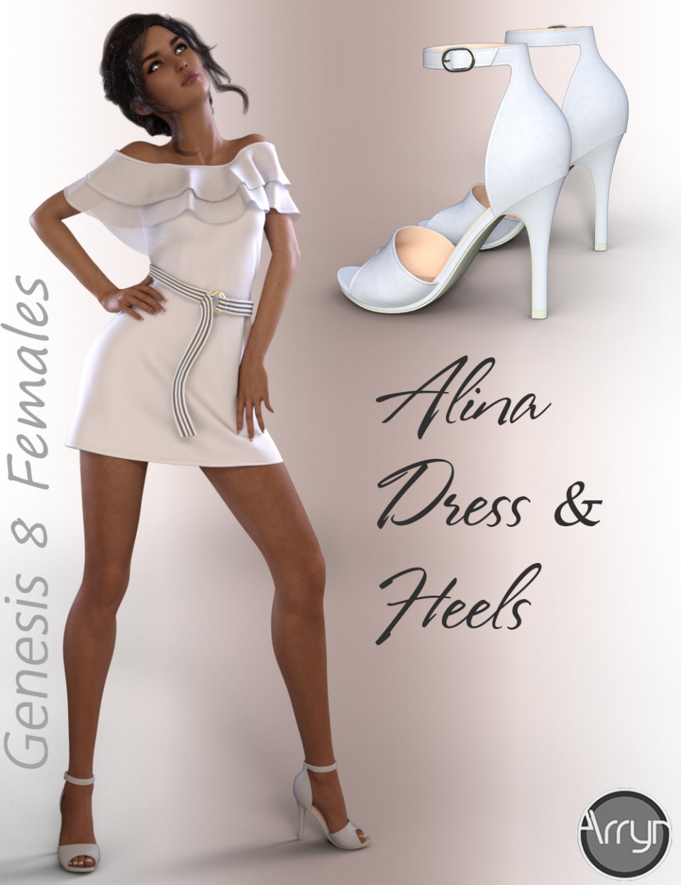 dForce Alina Outfit for Genesis 8 Female(s)_DAZ3D下载站