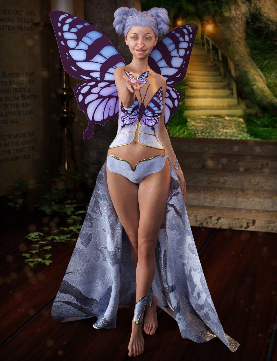 dForce Butterfly Outfit Textures_DAZ3DDL