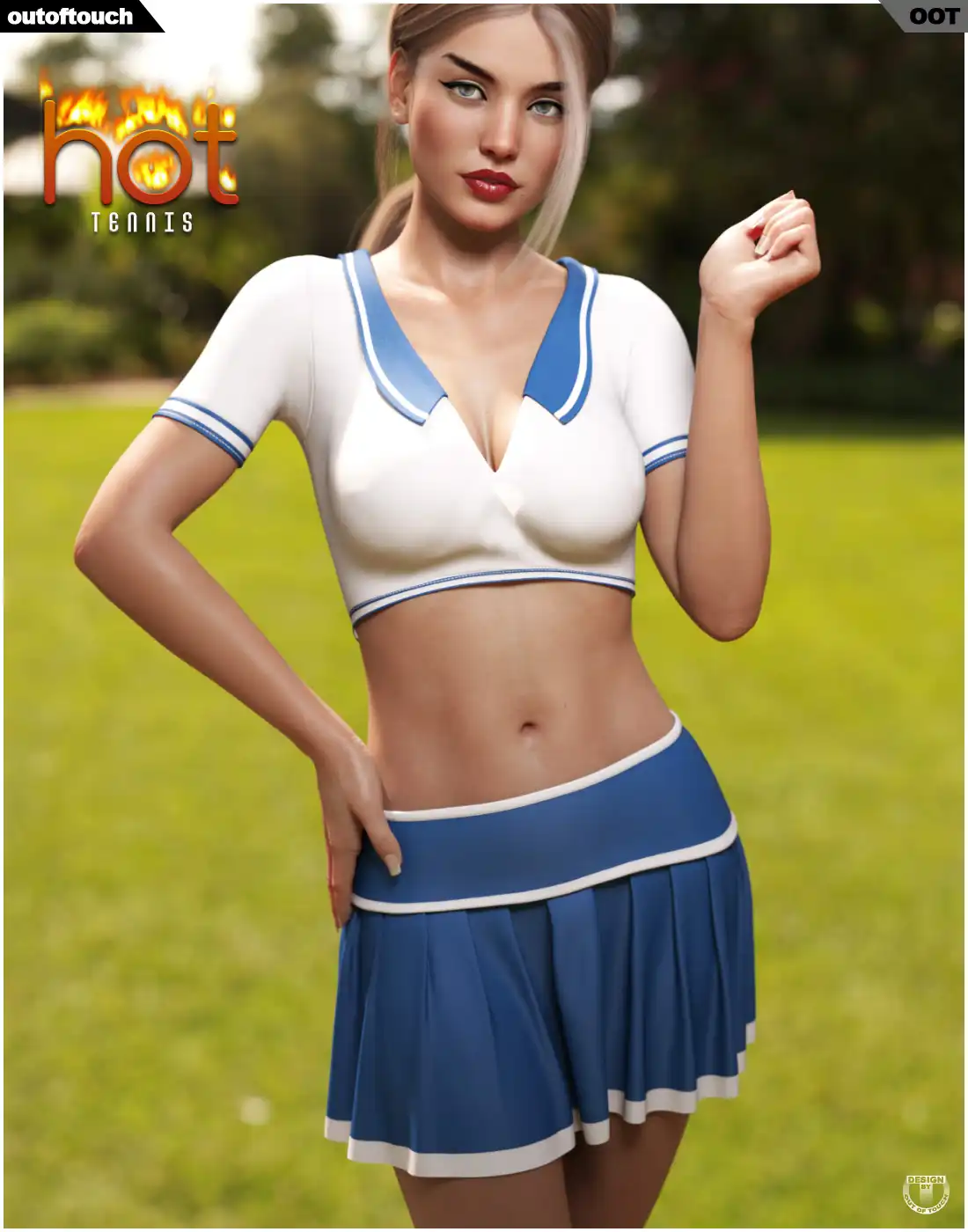 dForce HOT Tennis Outfit for Genesis 8 Female(s)_DAZ3DDL