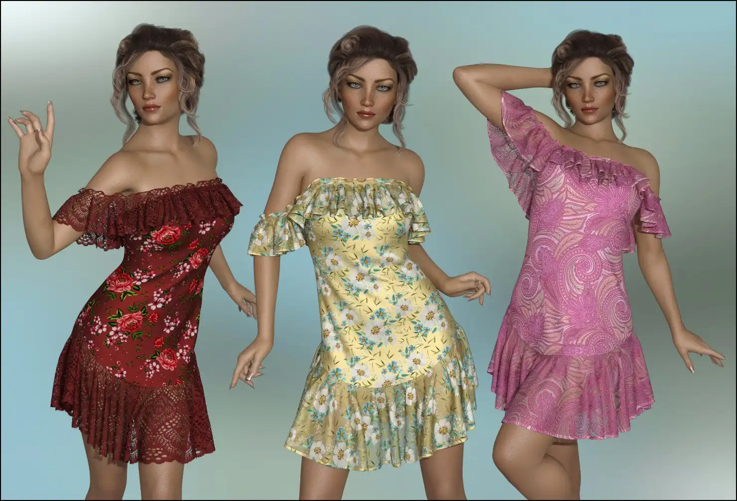 dForce – Octavia Dress for G8F_DAZ3DDL