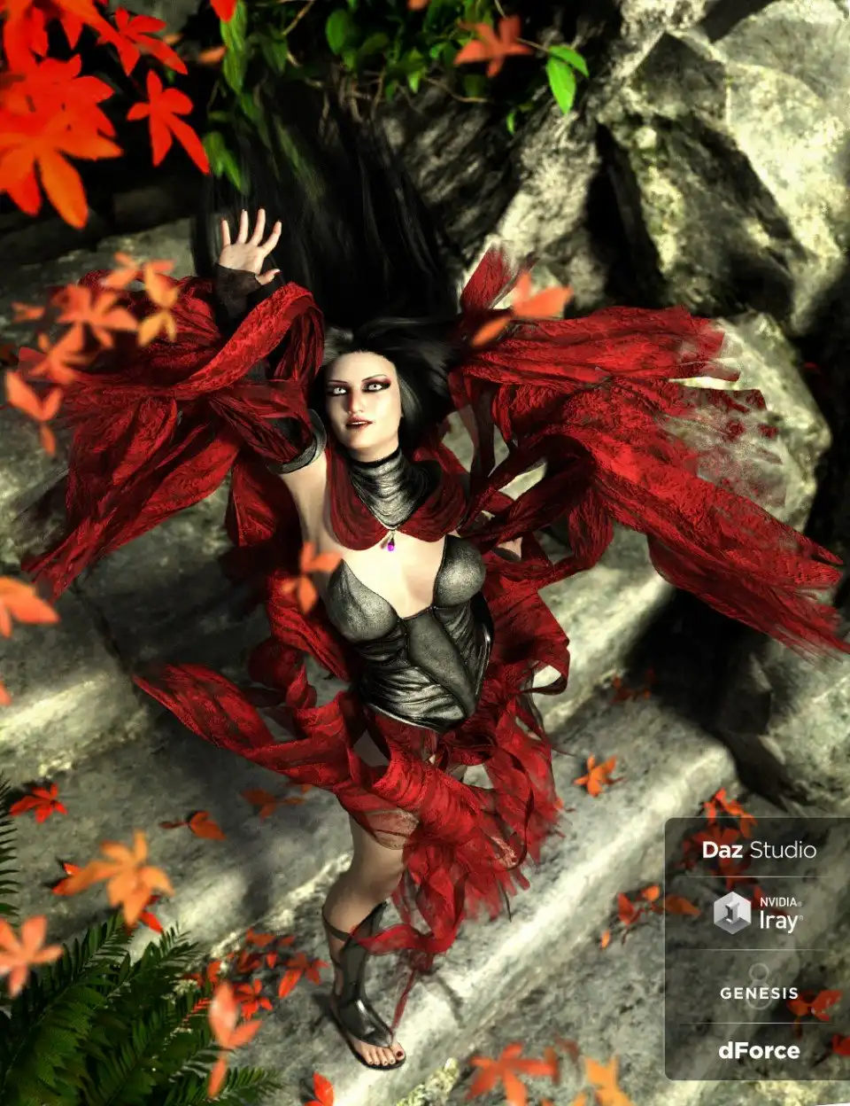 dForce The Striga Ensemble for Genesis 3 and 8 Female(s)_DAZ3D下载站