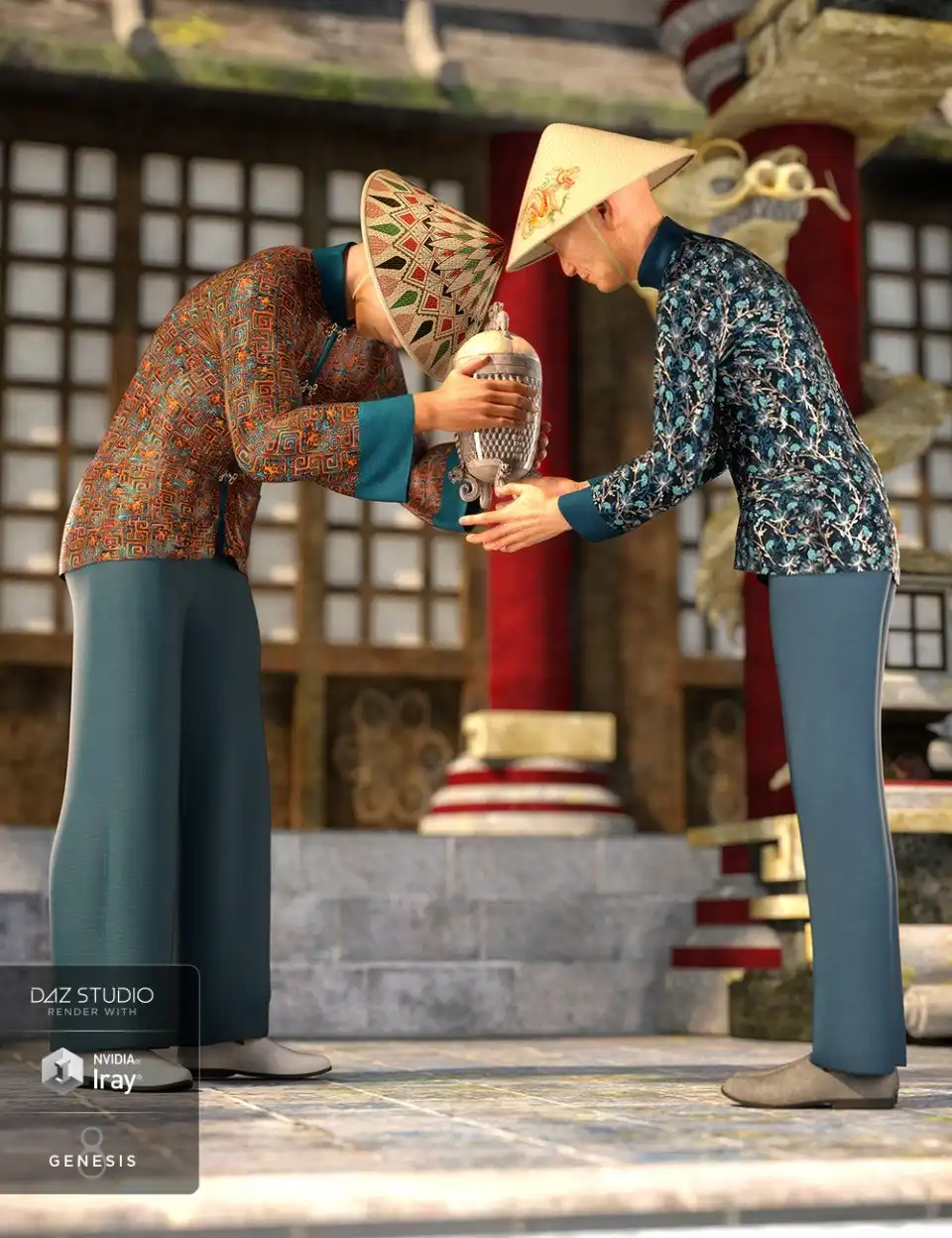 dForce Traditional Male Outfit Textures_DAZ3DDL