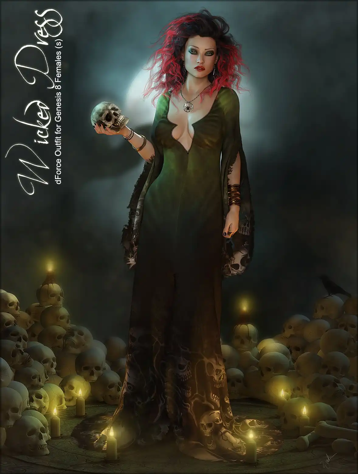 dForce Wicked for Genesis 8 Females_DAZ3D下载站