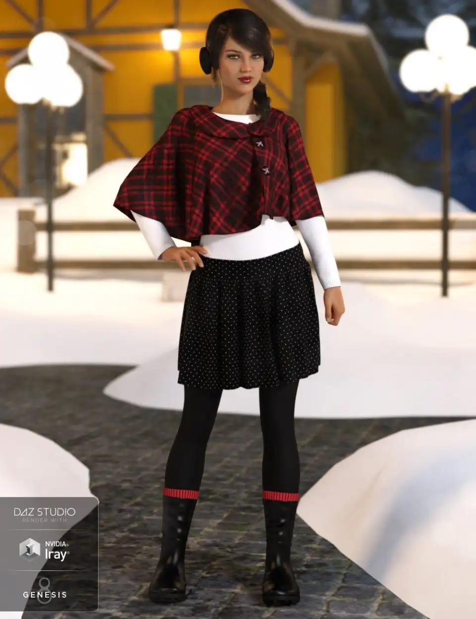 dForce Wonderland Outfit for Genesis 8 Female(s)_DAZ3D下载站