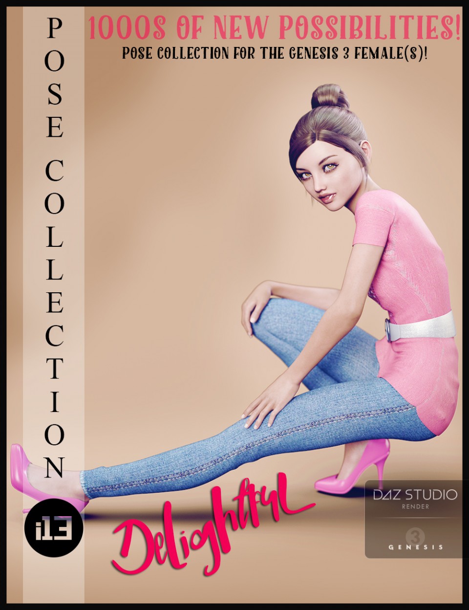 i13 Delightful Pose Collection for the Genesis 3 Female(s)_DAZ3D下载站
