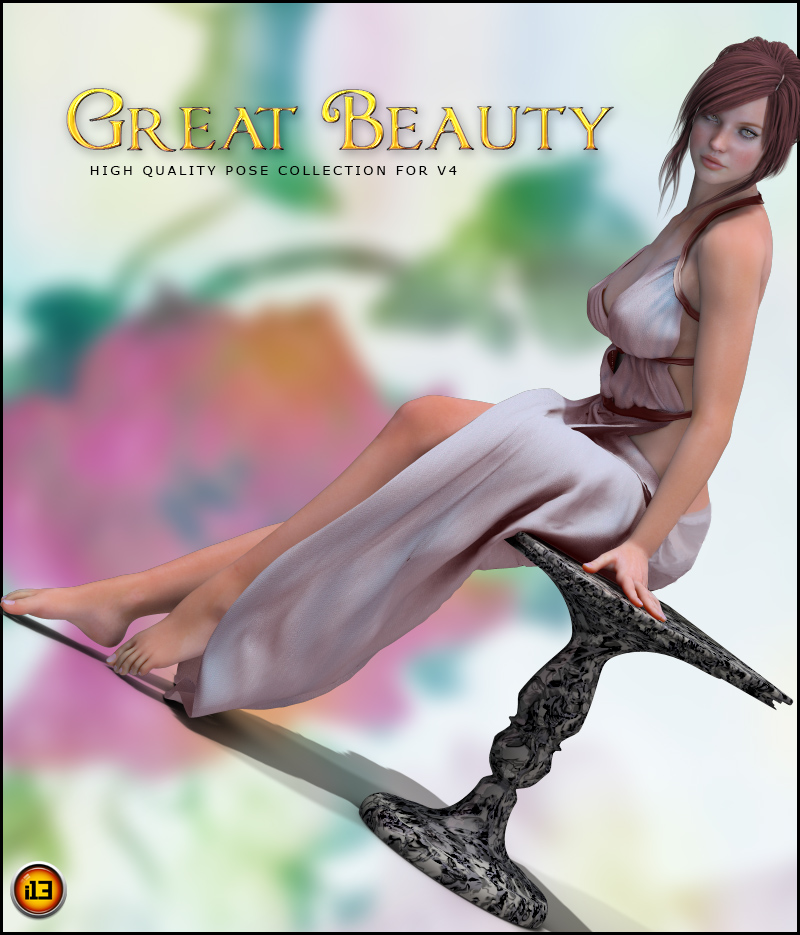 i13 Great Beauty Pose Collection and Prop V4_DAZ3D下载站